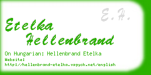 etelka hellenbrand business card